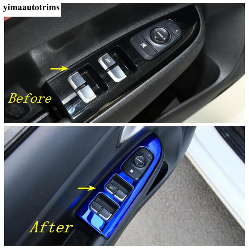 For Kia Rio 4 X-line 2017- Dashboard Front / Side Air AC Outlet Vent Panel Cover Trim Stainless Steel Accessories Interior