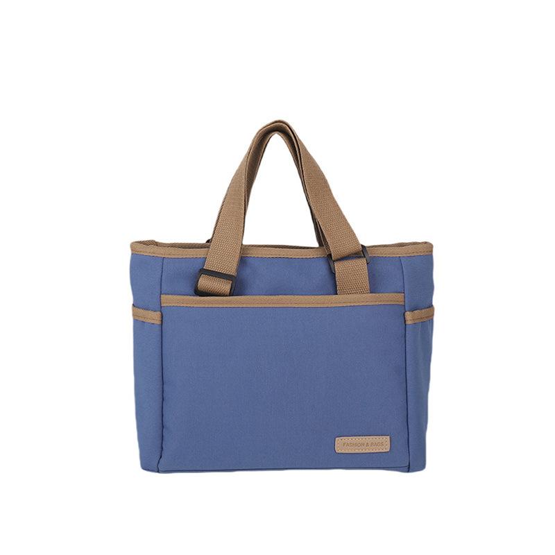 Canvas-Tasche Damen einfach und vielseitig Mehrfachtaschen Handtasche Umhängetasche Große Kapazität Schultertasche Damen Große Tasche