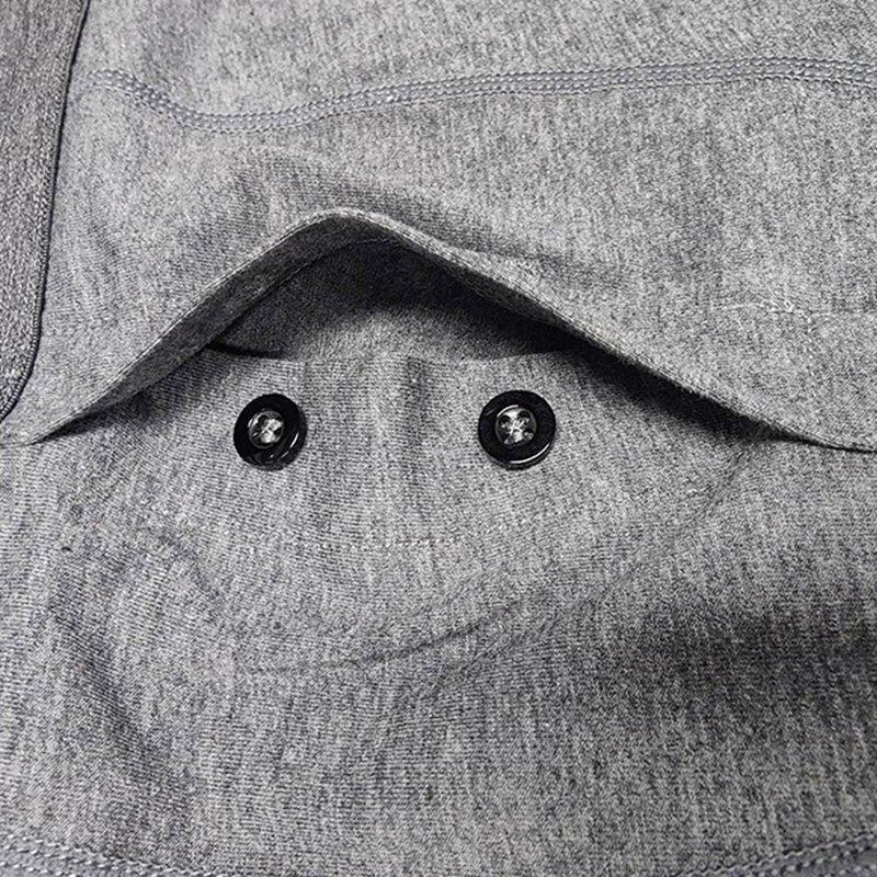 Men's Plus Size Button Opening Elastic Cotton Boxer Extended Crotch Boxer