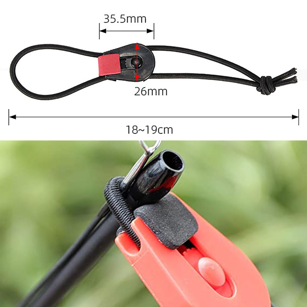 4pcs Fishing Rod Ties Leash Portable Fishing Rod Cord Straps Holders Organizer With Buckle Fishing Rod Accessories
