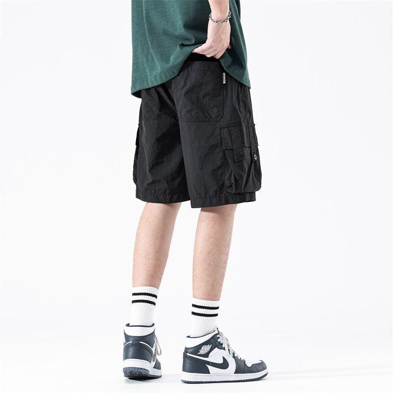 Foreign Trade Surplus Trendy Brand Workwear Shorts for Men, New Summer Style Casual Sports Beach Fashion Loose Breathable Five-Point Shorts