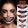 Scary Bloodiness Big Mouth Tattoo Sticker DIY Temporary Scar Stickers  Kids Gift