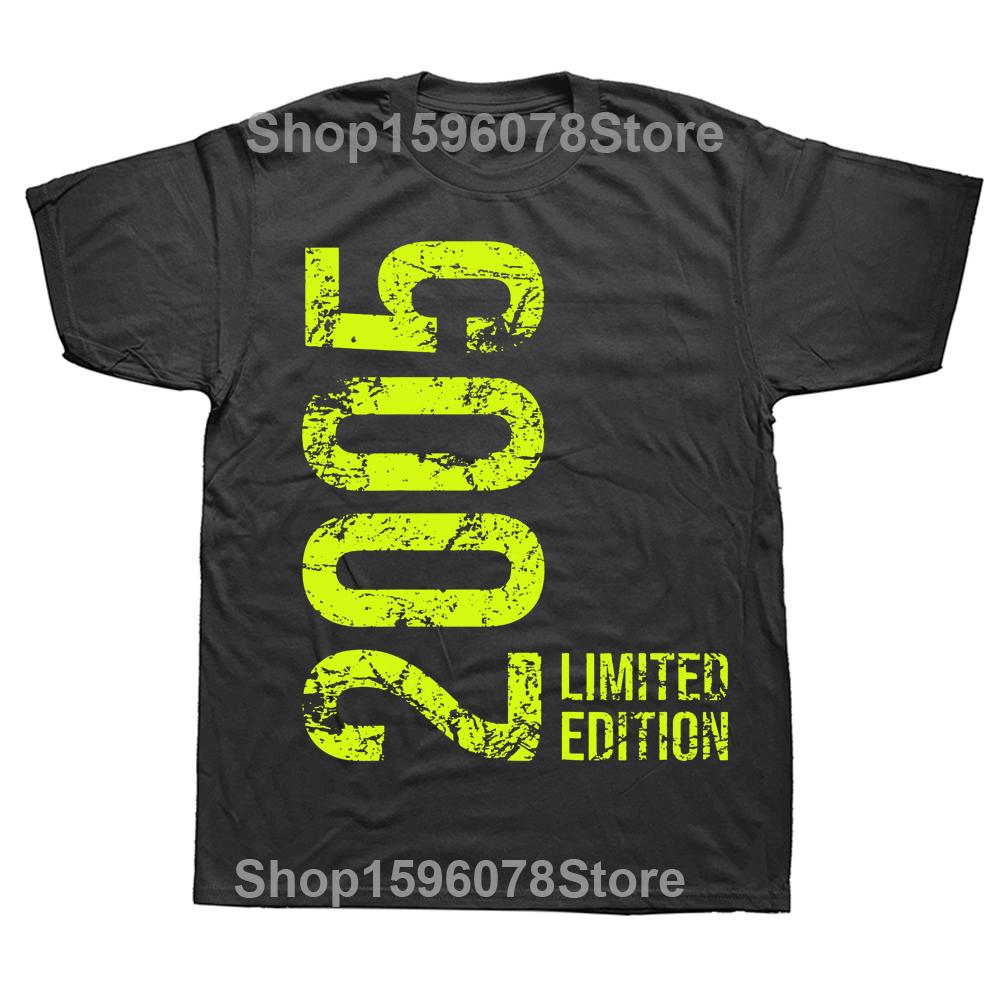 Novelty 19th 19 Years Retro Vintage 2005 T Shirts Graphic Cotton Streetwear Short Sleeve Birthday Gifts Summer Style T-shirt Men