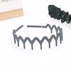 Matte Morandi Wave Hairband for Women: Versatile Sawtooth Clip for Makeup, Face Washing, Secure Hold for Fine Hair.