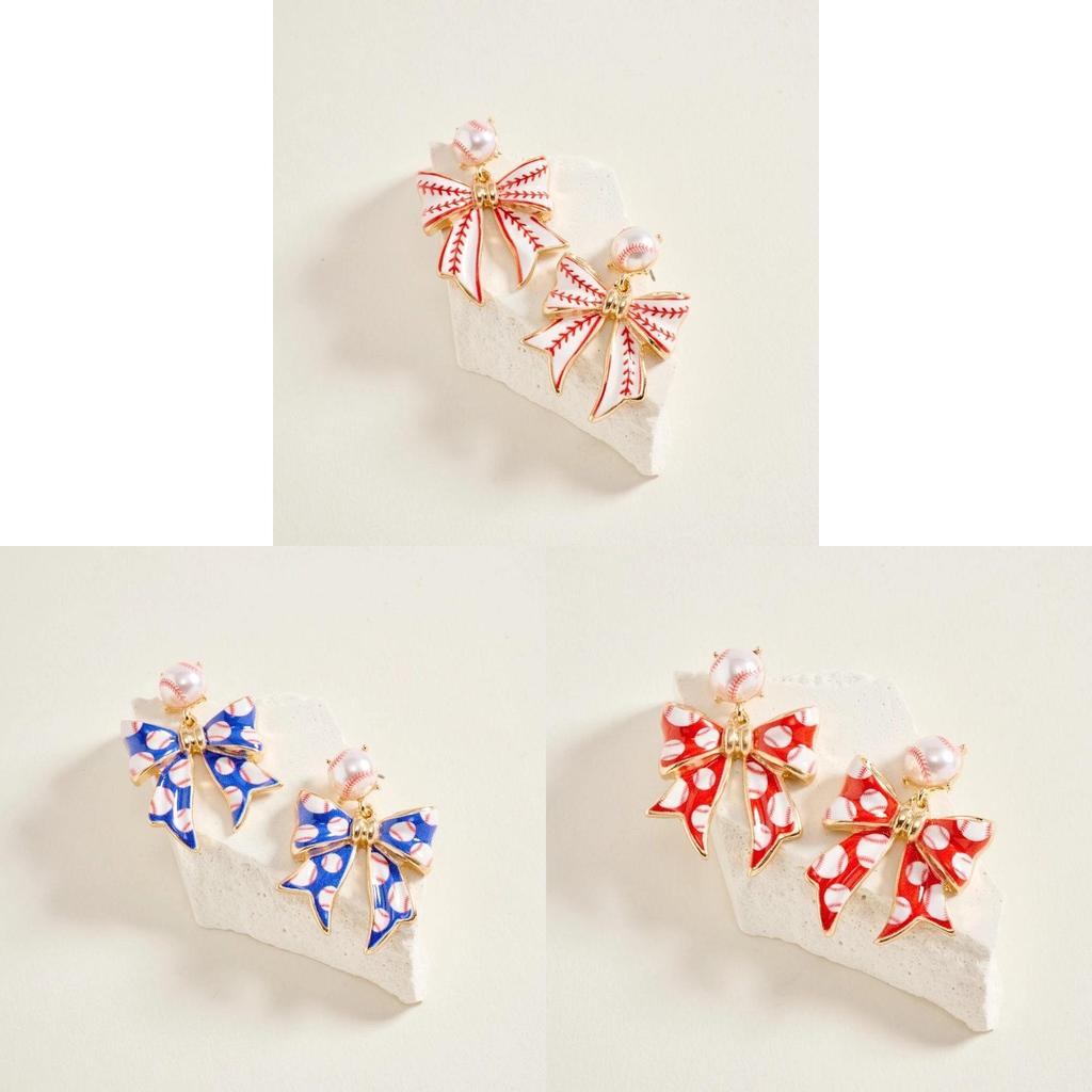Fashion Butterfly Knot Ear Studs Zinc Alloy For Women Summer