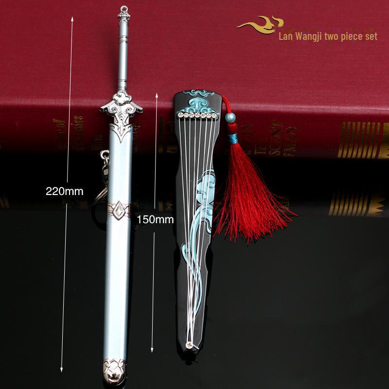 Anime-Themed Alloy Wangji Bichen Sword & Jiang C Jinling Weapon Replica