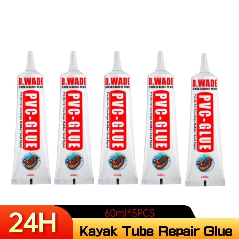 60ML PVC Adhesive Inflatable Boat Repair Glue SUP Repair Glue Tubes Inflatable Boat Paddle Board Kayak Tube Repair Glue 5/3/1pcs