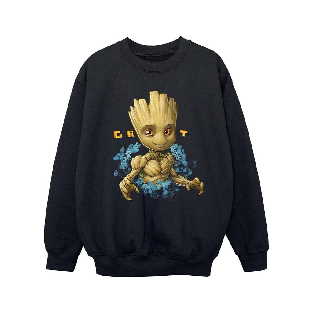 Guardians Of The Galaxy Girls Groot Flowers Sweatshirt