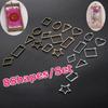 8 pieces of new hollow pendant jewelry making necklace pendant frame resin geometry
