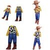 Çocuk Oyuncak Hikayesi Kovboy Woody Tulum Cosplay Kostümü Şapka ve Eşarpla