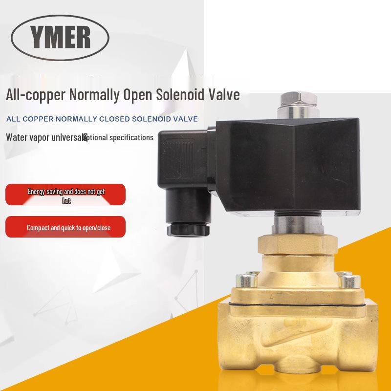 220V Solenoid Water Valve: Normally Open, 24V/220V Hot Water Drain