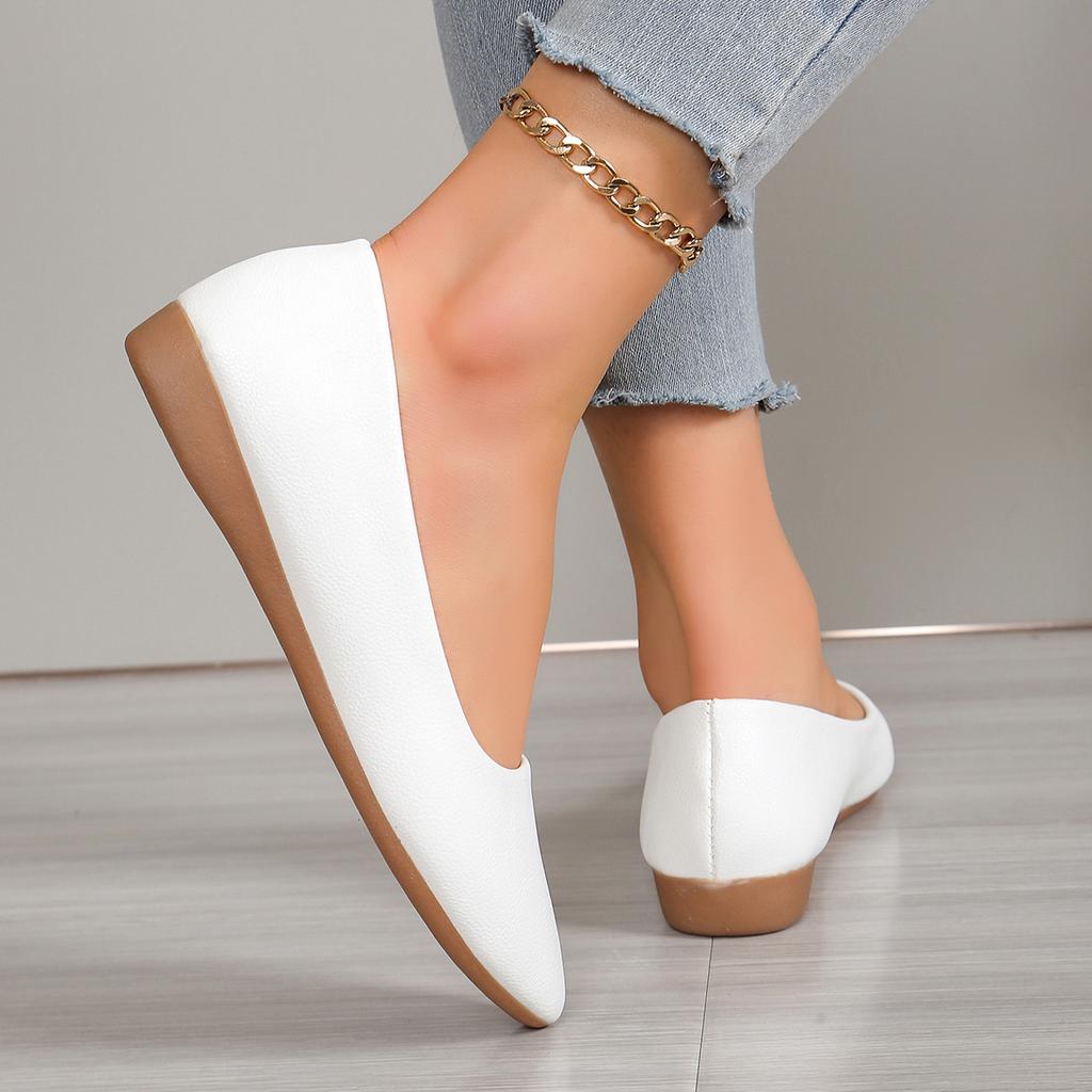 Fashion Specials Plus Size Flat Bottom Comfortable Shallow Shoes Plus Size Women's Casual Shoes with Easy To Wear and Take Off in Spring