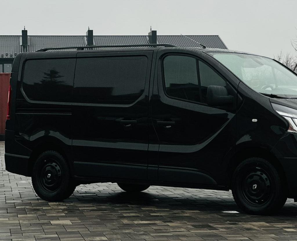Рейлинги черные Длинная, пластиковые ножки для Renault Trafic 2015- гг