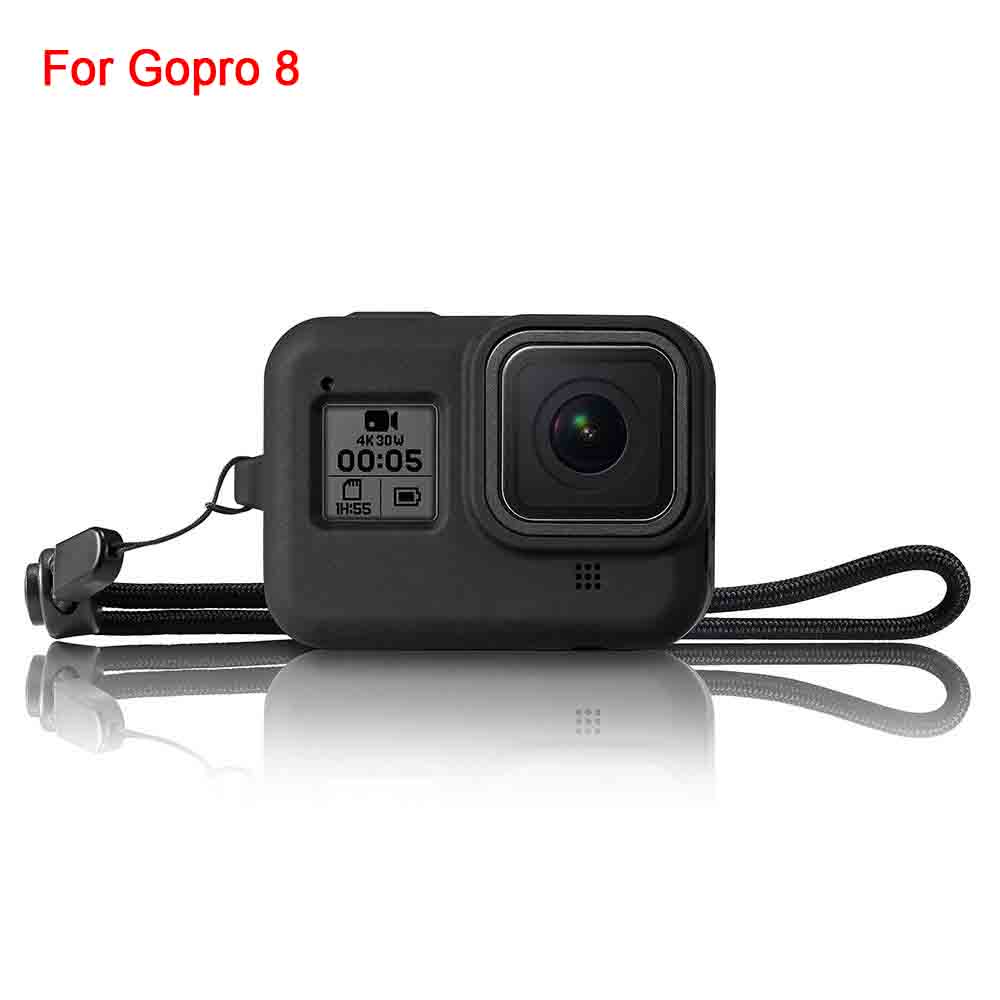 Anti Loss Silicone Case Soft Rubber Shockproof Film Housing Cover Durable Protective Lens for Go Pro 12/11/10/9/8