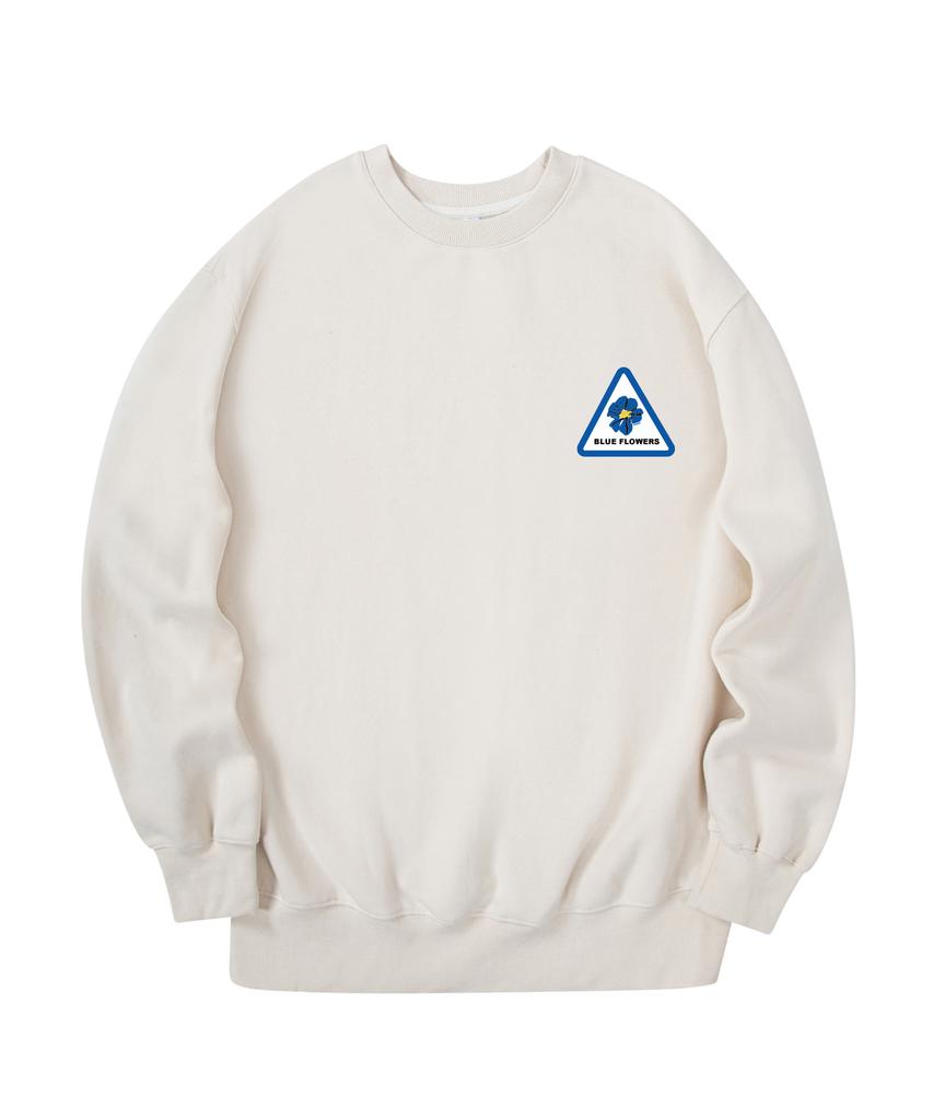 RADINEO Triangle Flower Sweatshirt Cream