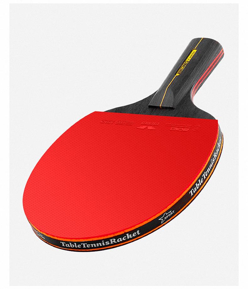 Boli A11 Six-Star Student Training Table Tennis Racket Set - Two-Piece Pure Wood