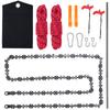 1Set 53 Inch Hand Rope Chain Saw Sharp Manual Tree Limb Chain Saw with 68 Teeth Folding Pocket Rope Chainsaw Tree Cutting Tools