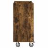 Golf Cabinet with Wheels Uni Smoked Oak 65 x 45 x 98 cm