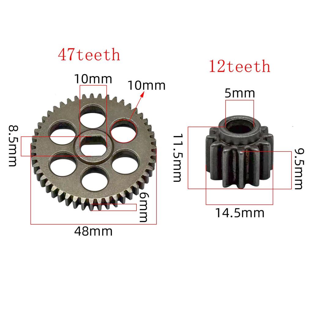 Aluminum Iron Construction Lawn Mower Gear 47 Tooth Gear Mower Replacement Part