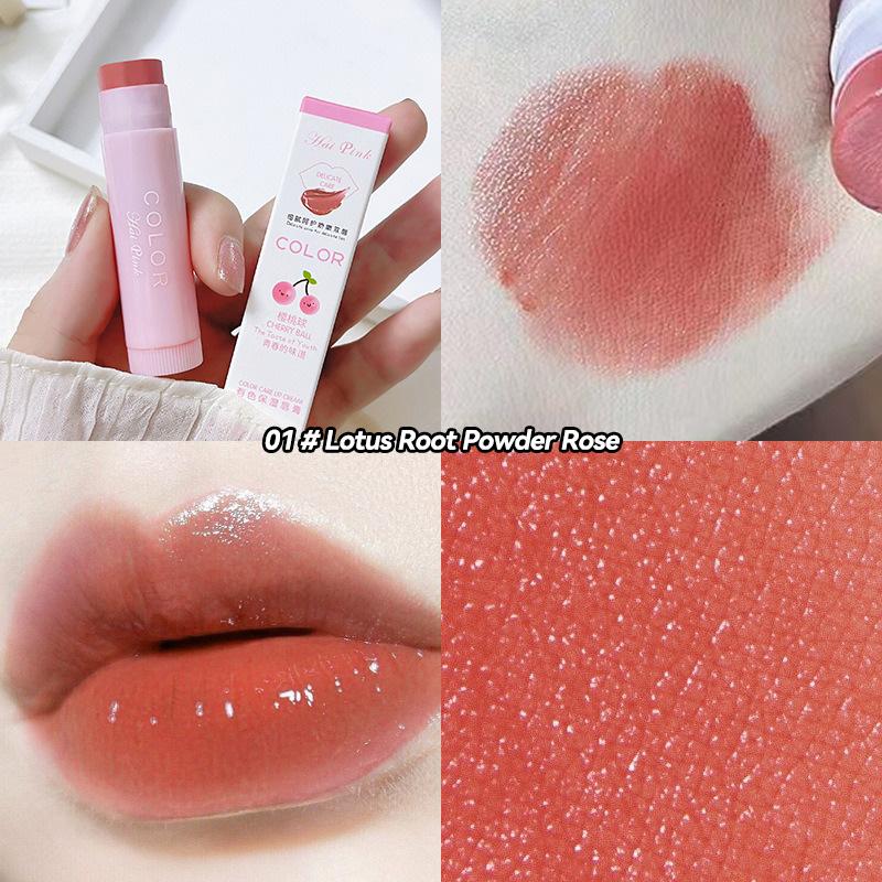 HAIPINK 3-Piece Set Tinted Moisturizing Lip Balm - Hydrating, Fade Lip Lines, Prevent Chapping
