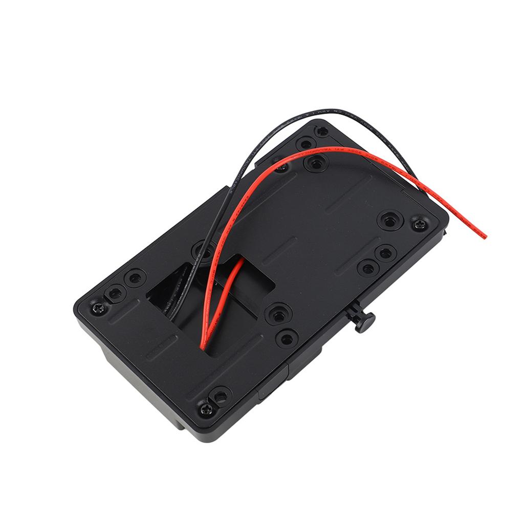 Back Pack Plate Adapter with D Tap Output for V Mount V Lock Battery Plate for DSLR Camera Camcorder Video Light