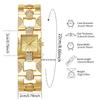 2pcs-Classic Retro Set Temperament Women's Bracelet Watch Square Bar Nail Women's Quartz Watch Bracelet Set