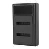 Camera Battery Charger 2 Slots Type C Port LCD Display Multiple Security Prevention Camera Battery