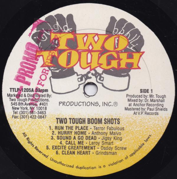 Виниловая пластинка РАЗЛИЧНЫЕ Dancehall Boom Shots TTLP1205 Two Tough 1993 США Регги Ска Даб Б/у