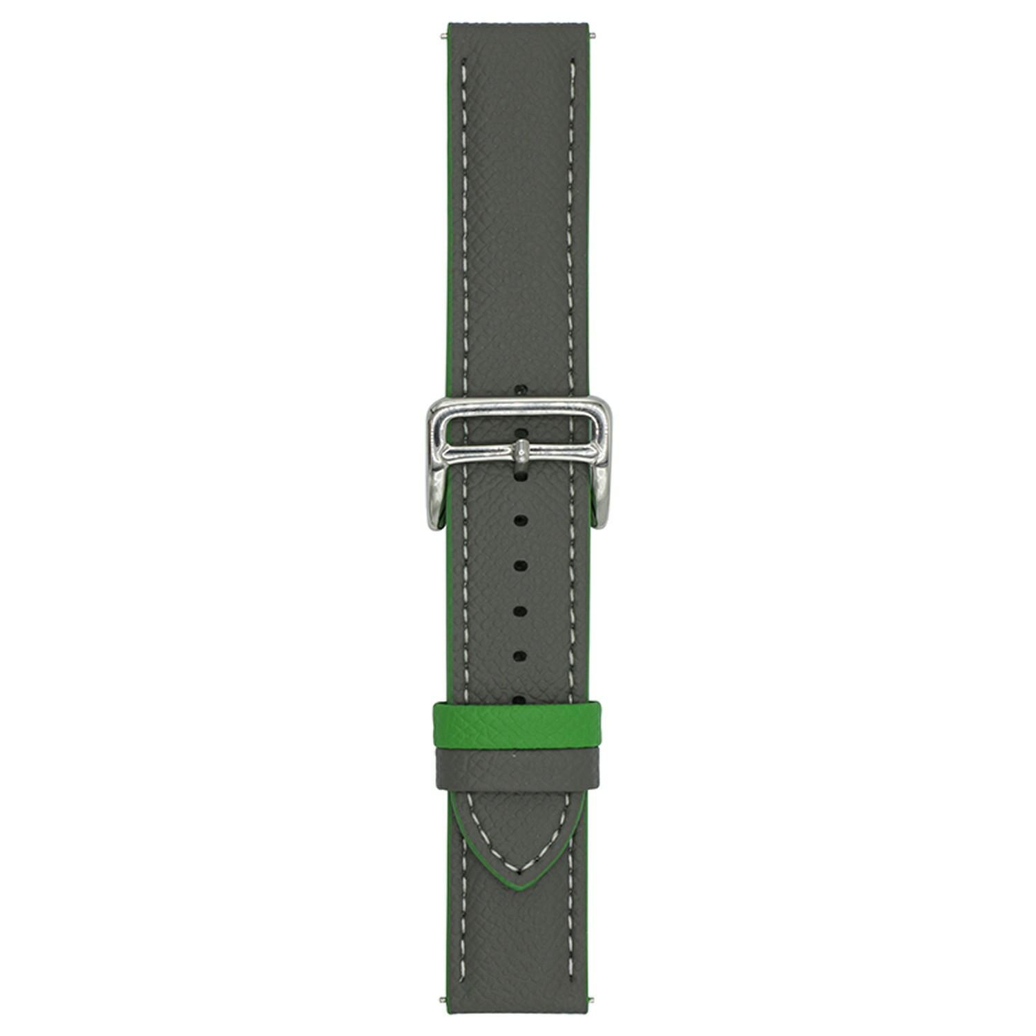 

Dual Color Leather Bands For Huawei Watch GT 5 41mm Watchbands 18mm Universal Wrist Strap Grey