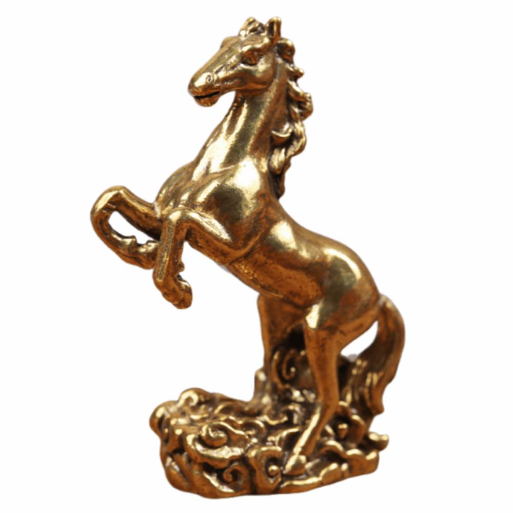 

Мини Медная Скульптура Лошади Реалистичная Ретро Статуэтка Пони Украшения Бегущая Лошадь Китайский Новый Год Style A