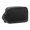 Michael Kors Mk Jet Set Gold Hardware Zipper Closure Leather Crossbody Shoulder Bag Women bags Black 35S2GTTC6L-BLACK