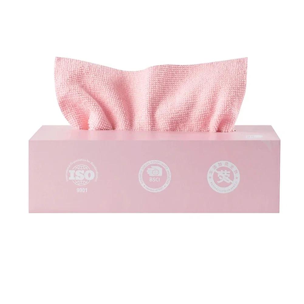 20pcs/box Disposable Kitchen Soft Hand Towel Reusable Oil Absorbent Kitchen Cleaning Cloth Extractable Sanitary Durable Napkin