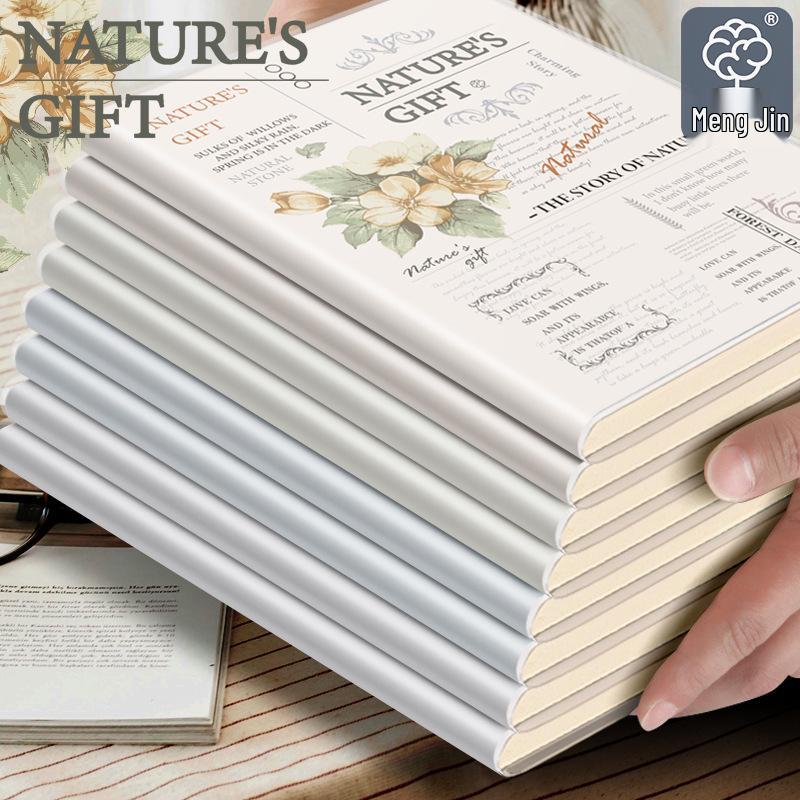 Plant Flower PVC Cover A5 Notebook - Student/Office Thickened Fresh Design Diary