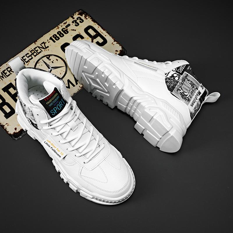 Men's High Top Fashion Sneakers Trend Hot Sale Comfortable Man Casual Shoes Outdoor Non-slip Breathable Men Shoes 39-44