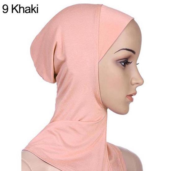 Soft Solid Color Women Full Cover Scarf Cap Underscarf Neck Head Bonnet Hat