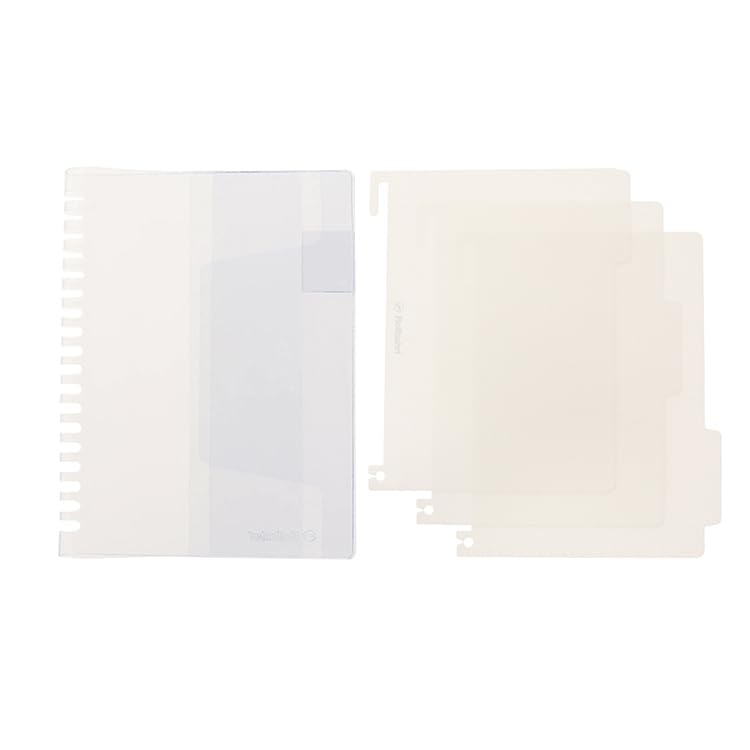 Rollbahn Pocket Memo Cover Clear L Rollbahn Index Sheet L [Delfonics] [2-piece set] / (White) белый