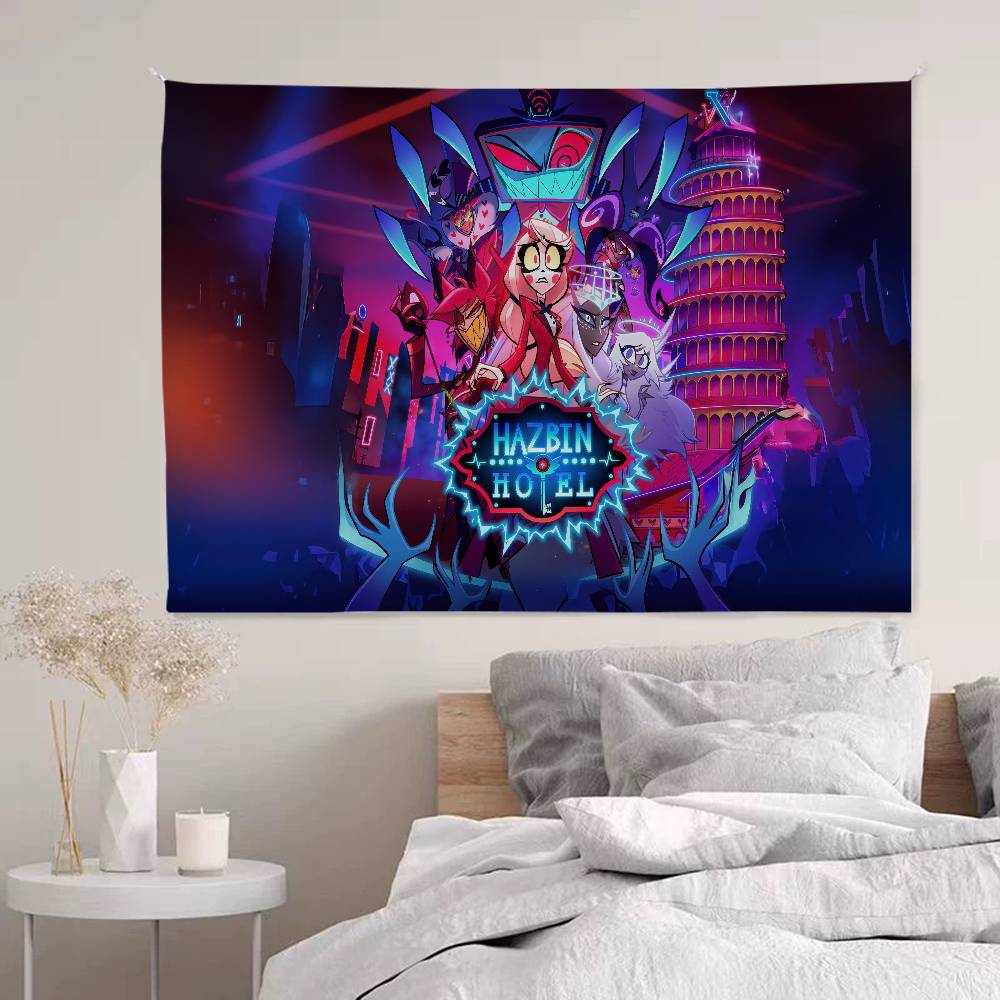 

Anime TV HHazbin Hotel DIY Wall Tapestry For Living Room Home Dorm Decor Wall Art Decor 74x94cm(29x37in)