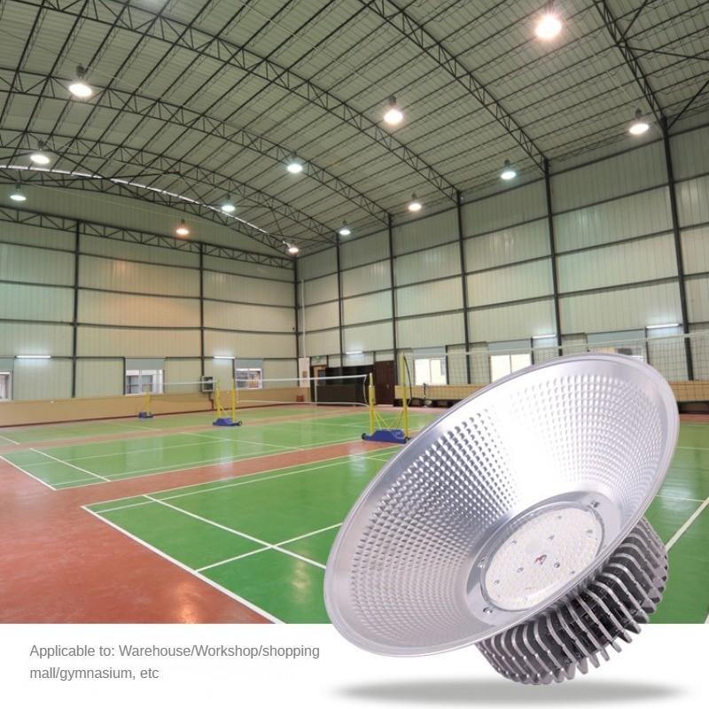 100W/150W/200W/250W/300W Factory Lighting High Brightness Sports Hall Lamp New Industrial Mining Light LED Finned Explosion-proof Pendant Lights