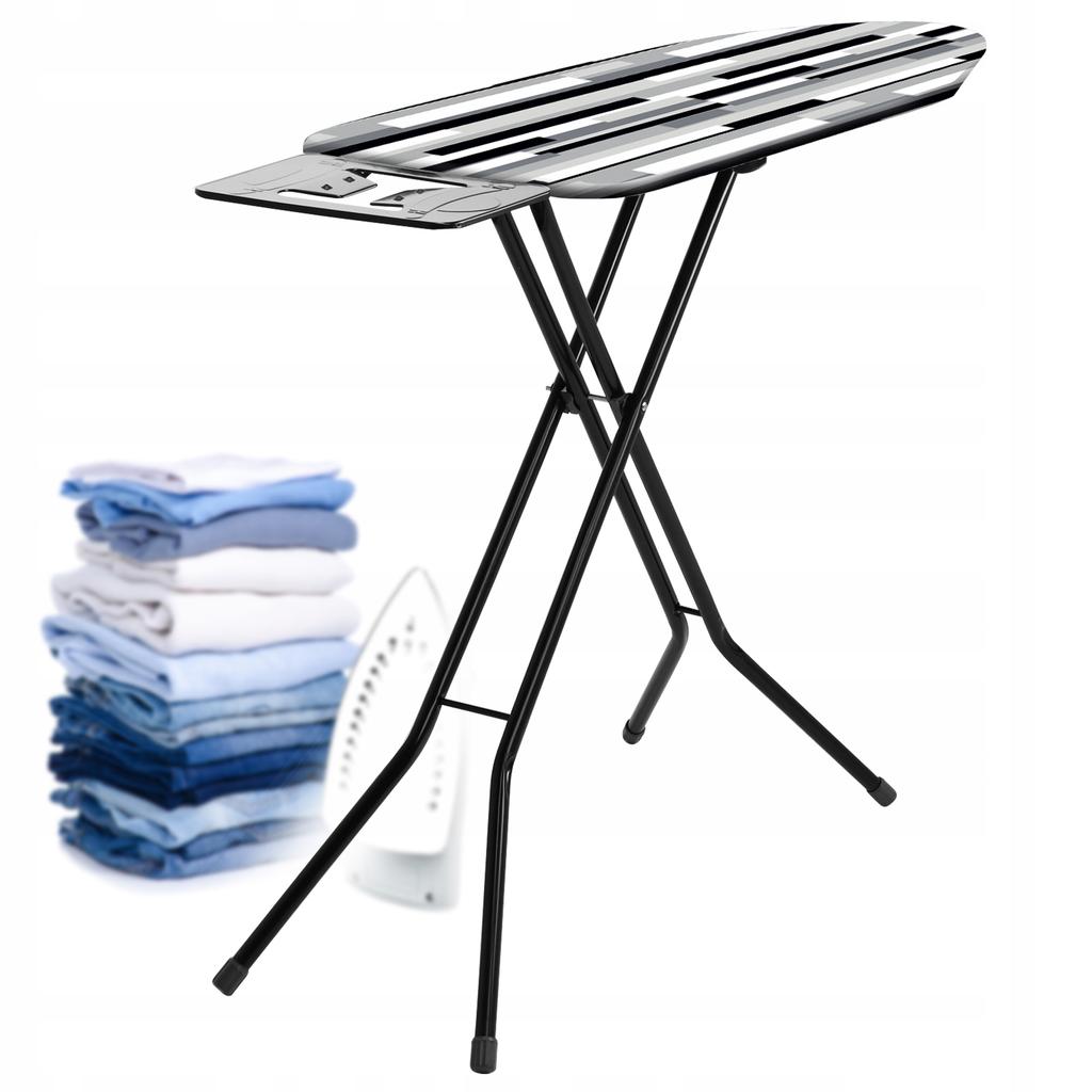 KADAX Folding Ironing Board 120x38cm Lightweight Iron Holder Standard