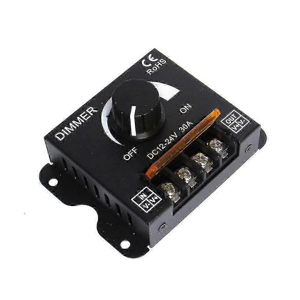 Dc 12v 24v Led Dimmer Switch 30a 360w Voltage Regulator Adjustable Controller For Led Strip Light Lamp Led Dimming Dimmers