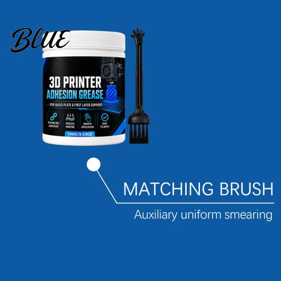 First Layer Grip 3D Printer Adhesion Paste Anti-Warping Excellent Print Sheet Adhesive Grease Reliable Filament Bonding On Printing Surfaces