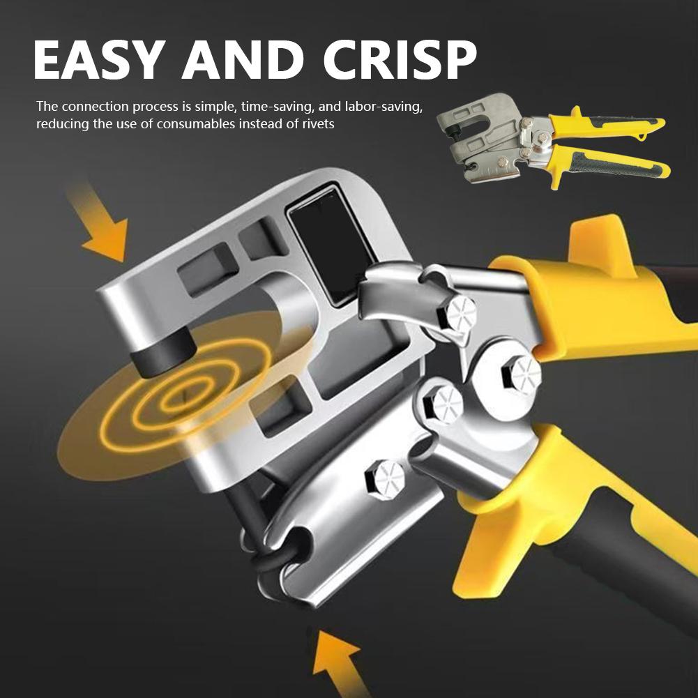 Portable Two-color Handle Pliers Ceiling Punching Pliers Plaster Drywall Tools For Fastening Metal Double Handed Pliers N7J5