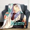 Customizable Oikawa Tooru1 Throw Blanket – Personalized Name, All-Season Cozy Snug Blanket, Machine Washable, Personalized Blanket
