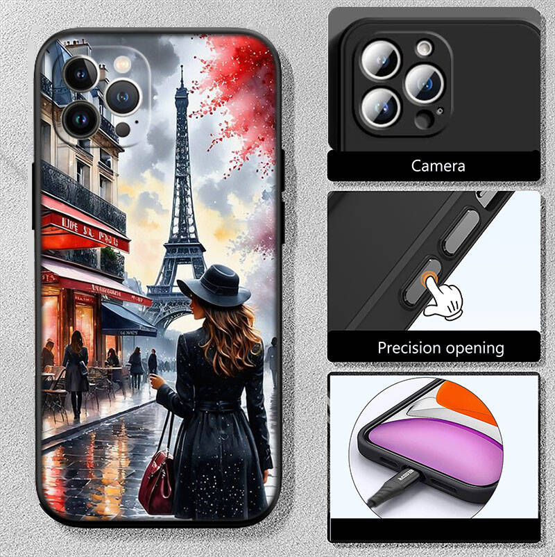 MH128 Paris Eiffel Tower Case for Samsung A06 A35 A25 A24 A15 A05S A05 M55 M35 M15 A02 A12 A13 A10 A16 A20 A30 A22 A31 A32 A33 A42 A50