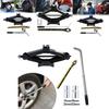 Heavy-duty Hydraulic Car Jack With Four-way Wrench For Effortless Tire Replacement