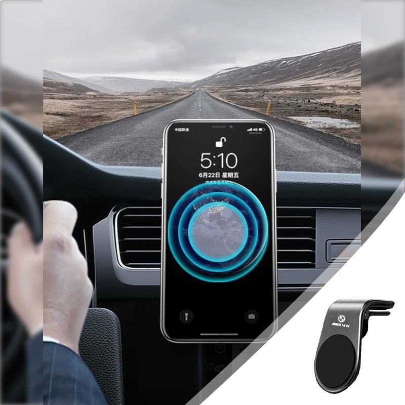 2025 Heißes Auto Magnetischer Handyhalter Lüftungsschlitz-Clip Halterung Drehung Für BMW iX3 F07 E46 F48 F39 F34 F40 F45 F46 G30 G20 G32 E70 E71