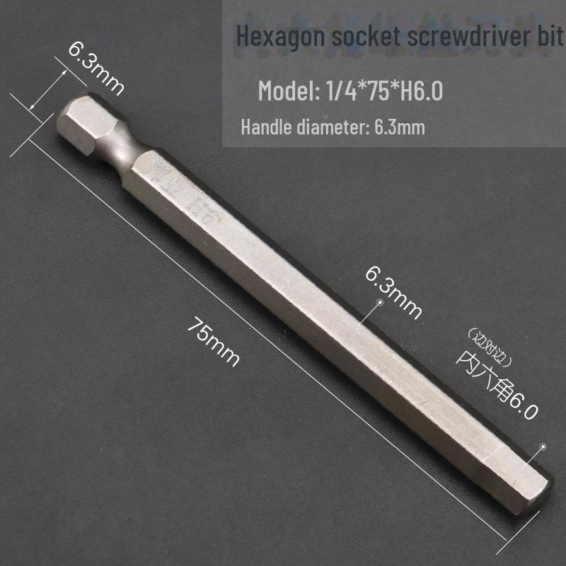 Bangye S2 Stahl Magnetischer Sechskant-Druckluftschraubendreher-Bohrer-Set 1,5–6 mm