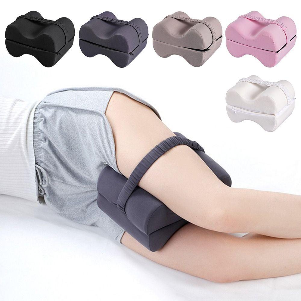 with Leg Correction Memory Foam Knee Pillow Solid Color Foldable Leg Positioning Pillow Leg Pillow Relieves Hip and Leg Pain