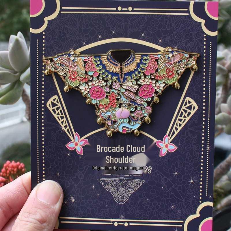 Guochao Peking Opera Phoenix Crown Scholar Hat Magnet: Feng Lai Yi Brocade Cloud Mu Guiying Leads the Army