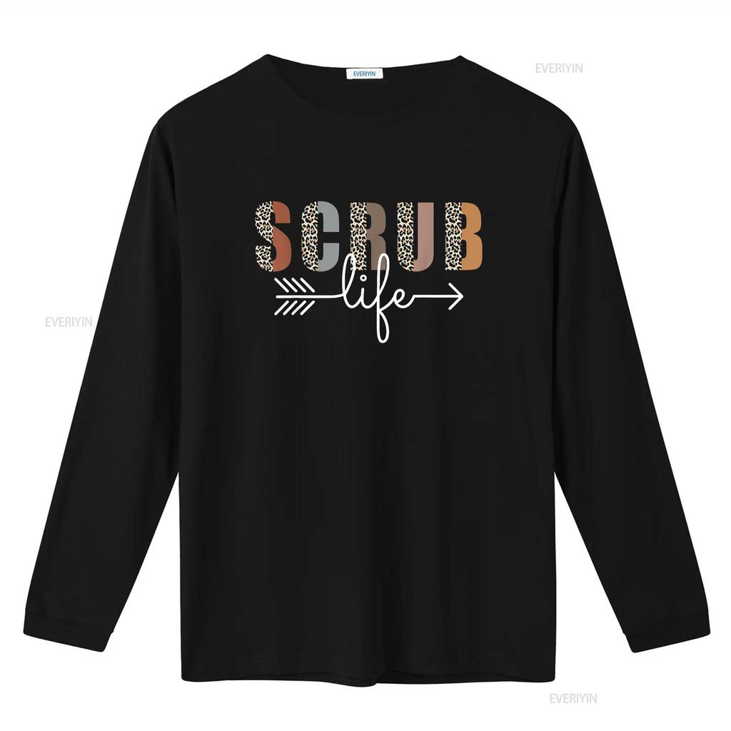 Nurse Leopard Scrub Life Nursing T Shirt Week vintage Washed Versatile fashion Slightly Soft Unisex designer clothes Stylish